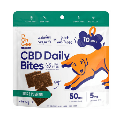 D Oh Gee CBD Daily Duck & Pumpkin Bites 50MG CBD Per Bag (10 Count)